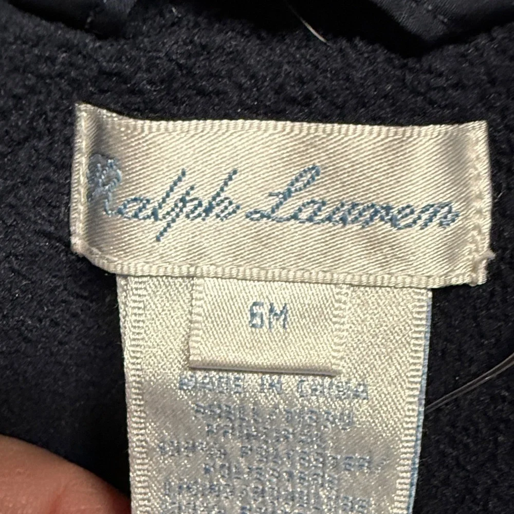 Ralph Lauren Navy Quilted One-Piece Snowsuit with Hood
